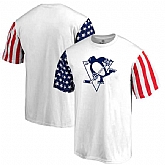 Men's Pittsburgh Penguins Fanatics Branded Stars & Stripes T-Shirt White FengYun,baseball caps,new era cap wholesale,wholesale hats